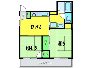 シティ－ハイツ3の物件間取画像